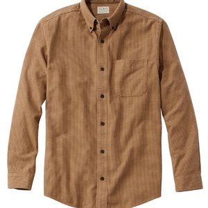 Men's LLBean Wicked Good Flannel Shirt Houndstooth, Large